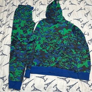 Under Armour Rival Fleece ABC Camo Hoodie & Jogger Set